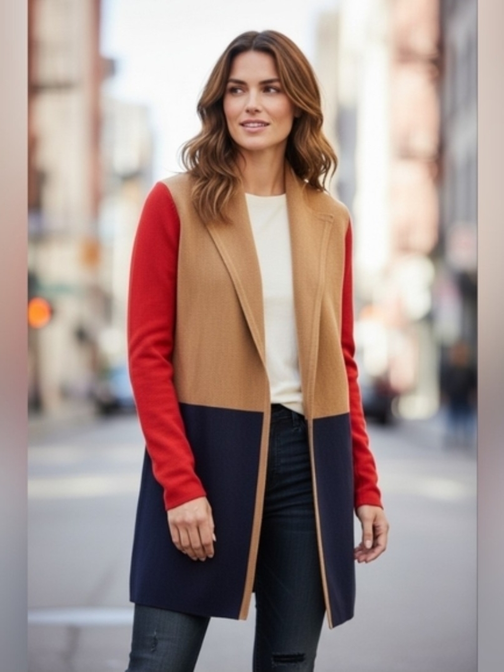 Colorblock Vanessa sweater-jacket